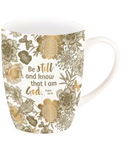 Tasse "Be still and know" (Gold-Edition)
