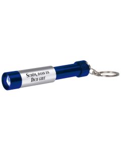 LED-Taschenlampe mit Schlüsselring - blau