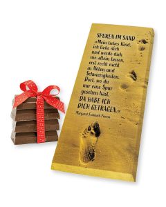 Schokolade: Spuren im Sand