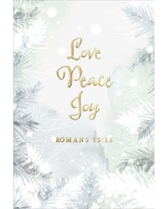 Postkartenserie "Love Peace Joy" 10 Stk.