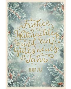 Postkartenserie "Frohe Weihnachten"/Tannenspitzen 10 Stk.
