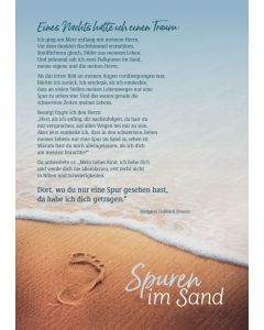 Spuren im Sand - Poster A3