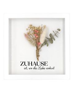 Bilderrahmen "Zuhause ist, wo die Liebe wohnt"