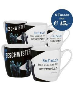 Tassen-Set: 5 Geschwister