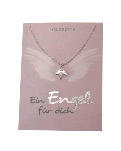 Halskette "Ein Engel für dich" - silber