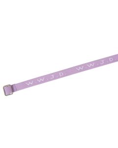 Armband "WWJD" gewebt - violett