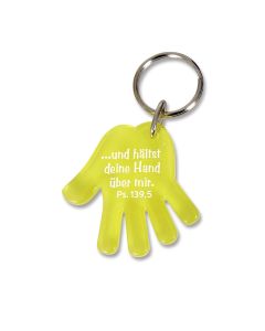 9729633 Schlüsselanhänger Hand gelb |CB Buchshop