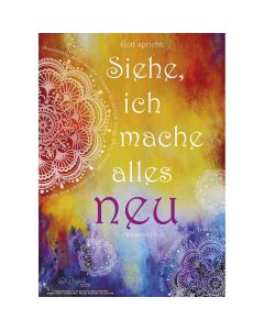 Poster Jahreslosung A3 Gott spricht: Siehe, ich mache alles neu!