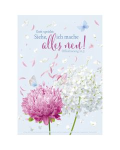 Jahreslosung Poster A3 Gott spricht: Siehe, ich mache alles neu!