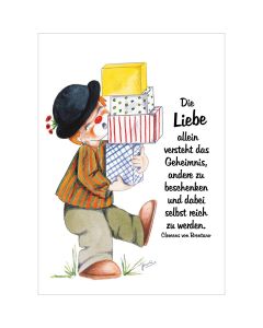 Postkarte 12 Ex.- Die Liebe allein versteht das Geheimnis