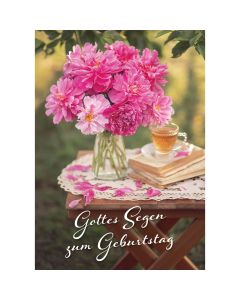 Postkarte 12 Ex.- Gottes Segen zum Geburtstag