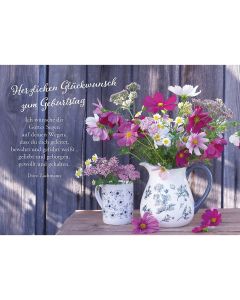 Postkarte 12 Ex.- Herzlichen Glückwunsch zum Geburtstag