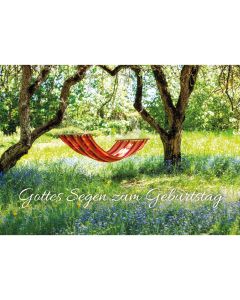 Postkarte 4 Ex.- Gottes Segen zum Geburtstag