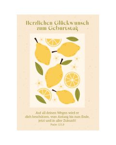 Postkarte 4 Ex.- Herzlichen Glückwunsch zum Geburtstag