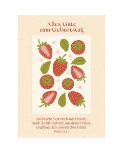 Postkarte 4 Ex.- Alles Gute zum Geburtstag