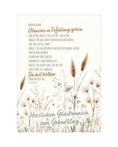 Postkarte 4 Ex.- Herzlichen Glückwunsch zum Geburtstag