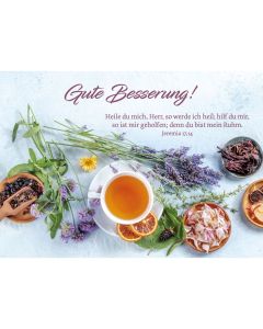 Postkarte 4 Ex.- Gute Besserung!