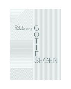 Postkarte 4 Ex.- Zum Geburtstag Gottes Segen