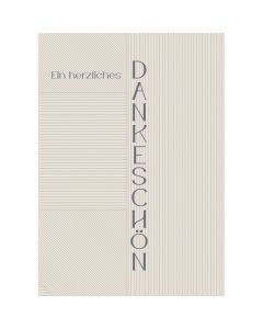 Postkarte 12 Ex.- Ein herzliches Dankeschön