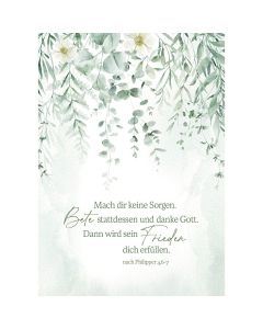 Postkarte 4 Ex.- Mach dir keine Sorgen