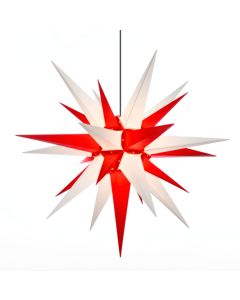 Herrnhuter Kunststoff Stern A13, 130 cm weiss rot