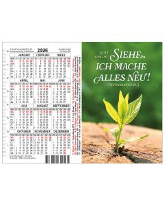 Doppel-Spielkartenkalender 'Siehe, ich mache alles neu!     Offenbarung 21,5'