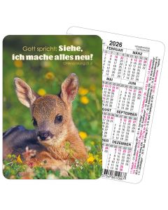 Spielkartenkalender 'Siehe, ich mache alles neu!