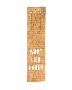 Holz-Lesezeichen 'Wortliebhaber'