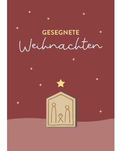 Faltkarte Gesegnete Weihnachten
