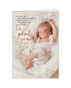 Faltkarte Du gehörst zu mir