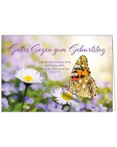 Faltkarte Gottes Segen zum Geburtstag