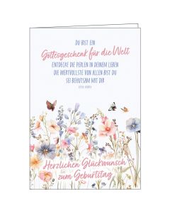 Faltkarte Herzlichen Glückwunsch zum Geburtstag
