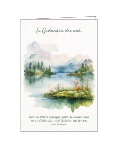 Faltkarte In Gedanken dir nah