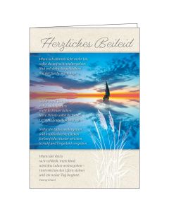 Faltkarte Herzliches Beileid