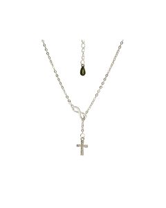 975403 Halskette-Kreuz mit Unendlichkeitssymbol | CB Buchshop