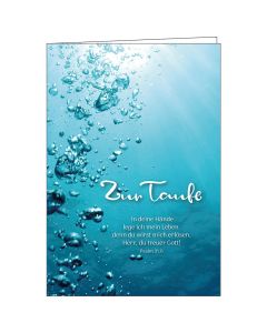 Faltkarte Zur Taufe