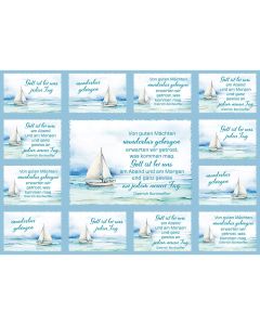 Aufkleber-Grußkarte 4 Ex.- Von guten Mächten