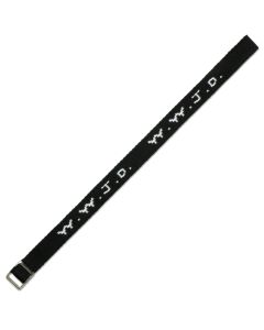 Armband 'WWJD' gewebt, schwarz 1 Ex.