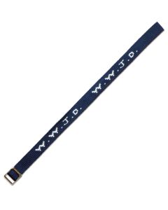 Armband 'WWJD' gewebt, dunkelblau 1 Ex.