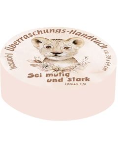 Handtuch 'Sei mutig und stark. Josua 1,9'