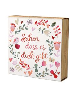 480007123 - Schön, dass es dich gibt - Teelichthalter | CB Buchshop