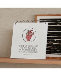 7186079 Holzschild klein - Ein neues Herz | CB Buchshop