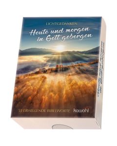 Kartenbox - Lichtgedanken - Heute und morgen in Gott geborgen