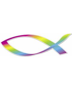 Aufkleber 'Line' regenbogenfarben