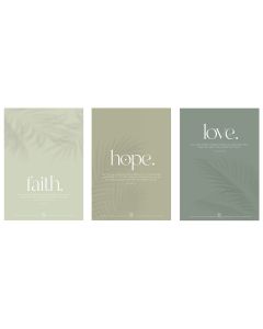 480098057 - faith. hope. love. Posterset | CB Buchshop