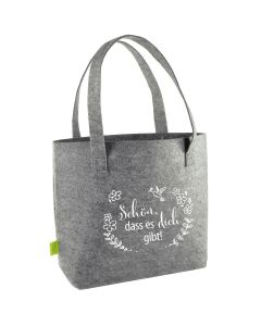 Filz-Shopper 'Schön, dass es dich gibt'