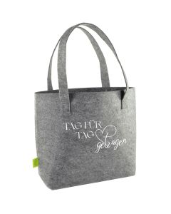 Filz-Shopper 'Tag für Tag getragen'