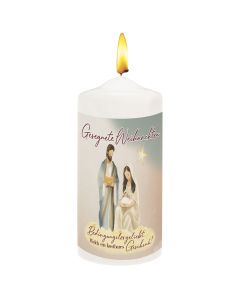 Kerze 'Gesegnete Weihnachten' 10cm