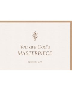 Faltkarte 'You are God's Masterpiece' Ephesians 2:10 1x