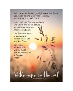 Postkarte Vater unser im Himmel 4EX